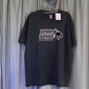 Russell Athletic Charcoal Texas State Alumni Tee NWT